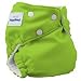 Fuzzibunz One Size Diaper, Apple Green, 10-35 Pounds