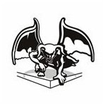 Facing Gargoyle Temporary Tattoo 2x2