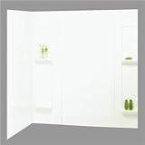 5-piece White Tub Wall Kit