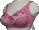 2 Pack of Non-Wired Embroidered Bras Mid-Pink & White 40D