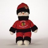 Chicago Blackhawks Plush Snowflake Friends Snowman