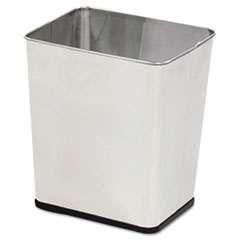 RCPWB29RSS Wastebasket, Rectangular, Steel, 7.25 gal, Stainless Steel