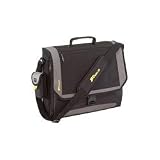 Targus CityGear Miami Messenger Case for 17 Inch Notebooks TCG200 (Black with Grey)
