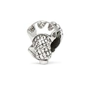Lacrosse Bead Charm in Sterling Silver - Made in the USA by Novobeads - Fits Pandora Biagi and Other European Bead Bracelets