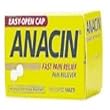 Anacin Pain Reliever Fast Pain Relief 100 Coated Tablets
