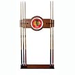 NHL Chicago Blackhawks 2 piece Wood and Mirror Wall Cue Rack