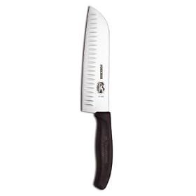 Victorinox 7 in. Santoku, Fibrox Handle, Granton Edge by Victorinox