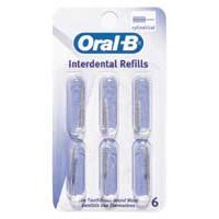 Oral-B Interdental Brush Refills, Cylindrical - 6 Ea/ Pack, 3 Pack