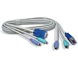 PC Hardware : TRENDnet 6ft PS/2/VGA KVM Cable (1.83m) (male to male)