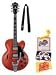 Ibanez AFS75T AFS Series Hollow Body Electric Guitar Bundle with Strap, Strings, Pick Card, String Winder, and Polishing Cloth - Transparent Red