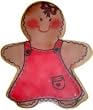 Gingerbread Girls 6 Cookies