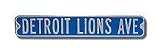 Steel Street Sign: &acute; DETROIT LIONS AVE &acute; - B0001LSAVE