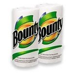 Bounty White Paper Towles 12 Mega Plus Rolls = 22 Regular Rolls