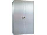Wine Cabinet With Brushed Aluminum Over Wood Exterior