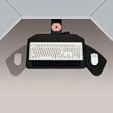 Ergonomic Concepts Boomerang Board Reflexive Mechanism - Keyboard platform with mouse tray