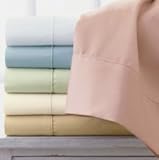 Full/Queen Solid Blush 3PC Duvet Cover and Two Pillow Shams Set 300 Thread  ....