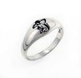 Small Sterling Silver 6mm Engraved Dragon Band Ring (Size 4,5,6,7,8,9,10,11,12,13)