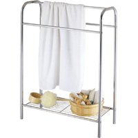 Homebasix Chrome Towel Stand W/Shelf BC15C-CH