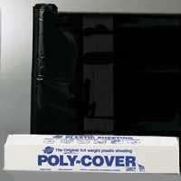6X6-B Lbm Poly Polyfilm, 6 Mil T, W L, Plastic, 6 ft x 100 ft, Black