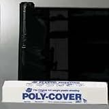 6 Mil Plastic Black Poly Film, 1-1/2 x 300'