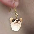 Ferret - Wildlife Figurine Jewelry - Hook Earrings