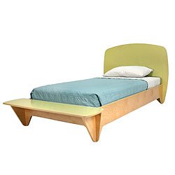 Eco-Friendly Surfin Toddler Twin Bed in Leaf by Ecotots