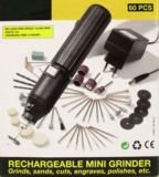 Akku Mini Schleifer, Schleifmaschiene, 60 Teile / 60 teiliges SET, zum schmiergeln, polieren, gravieren, schleifen, schneiden, Lifetime Tools, 40801
