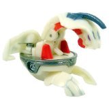 Bakugan Series 1 Special Attack Heavy Metal Chrome Loose White with Grey markings Dragonoid 580G