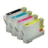 1 Set of 4 Ink Cartridges for Epson Stylus D68 D68PE D88 DX4250 D88PE DX3800 DX3850 DX4200 DX4850 DX4800 Compatibles TO611 TO612 TO613 TO614 T0611 T0612 T0613 T0614