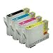 1 Set of 4 LATEST VERSION Compatible Ink Cartridges for Epson D78 D92 D120 DX4000 DX4050 DX4400 DX4450 DX5000 DX5050 DX6000 DX6050 DX7000F DX7400 DX7450 DX8400 DX8450 DX9400F Compatibles TO711 TO712 TO713 TO714 T0711 T0712 T0713 T0714