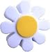 White and Yellow Daisy Car Aerial Ball Antenna Topper.