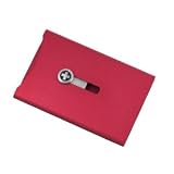 Swiss Wallet, Anodized Aluminum, Money Clip, True Red