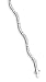Wavy channel set CZ Solid Sterling Silver 7 1/4 Bracelet