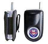 Samsung SGH-ZX10 / SGH-ZX20 / SPH-i500 / SPH-i550 / SCH-i600 Premium Quality Cell Phone Pouch Case - Includes TWO Bonus Charm Holders - Philadelphia Phillies - Oficially MLB Licensed