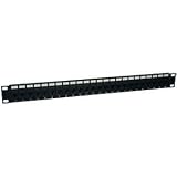 Tripp Lite N254-024 Cat6 Feedthrough Patch Panel, 1U - 24 Port