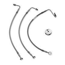 H-D Front Stainless Steel Braided Brake Lines 45489-04
