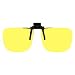 Polycarbonate Clip on Flip up Canary Yellow Enhancing - 58mm Wide X 47mm High (131mm Wide)