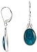Blue Apatite Sterling Silver Earrings title=