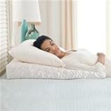 IMAGE OF Satin Quilted Sleep Wedge