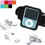 (4 in 1 Apple Ipod Nano Deluxe Kit)grey Ipod Nano 5th/4th/3rd Generation Armband + Car Charger + Wall Charger + Retractable Data Cable for Ipod Nano 5th/4th/3rd Generation