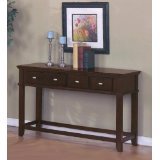 Espresso Foyer Entryway Wall Console Hall Table