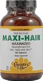 Country Life Maxi Hair Time Release, 90-Tablet