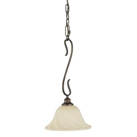Murray Feiss P1105BRB One-Light Infinity Waves Collection Mini Pendant, British Bronze... by Murray Feiss