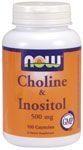 Choline & Inositol by NOW Foods - Vitamins (250mg - 100 Capsules)
