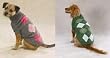 GRAY/PINK Tonal Argyle Dog Sweater X Large
