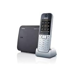 Siemens Gigaset SL780 Schnurloses DECT-Telefon mit Mobilteil mit Echtmetall-Rahmen, metall/ schwarz
