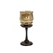 IMAX Belmiro Small Votive Holder Aluminum Champagne Glass Old World Look