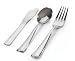 Reflections Silver Disposable Cutlery Combo /75ct. /25ea. Tea Spoons, Forks & Knives