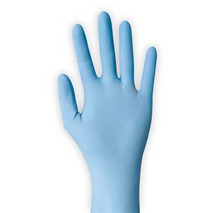 Disposable Gloves, Nitrile, 2XL, Blue, PK100