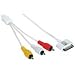 Cables To Go 4 Foot Ipod RCA Audio and Video to Dock Connector Cable (35509)
